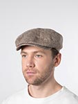 Кепка STETSON арт. 6842507 HATTERAS SILK/LINEN HERRINGBONE (светло-коричневый)